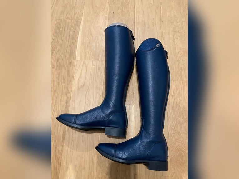 Reitstiefel DeNiro Salentino - blau mit Glitter Top - NEU