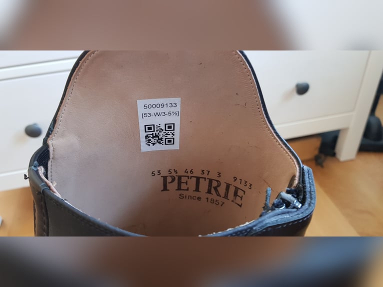 Reitstiefel Petrie schwarz Größe 5,5 (Fuß), 46 (Schafthöhe) 37 (Wade) Reißverschluss vorne innen