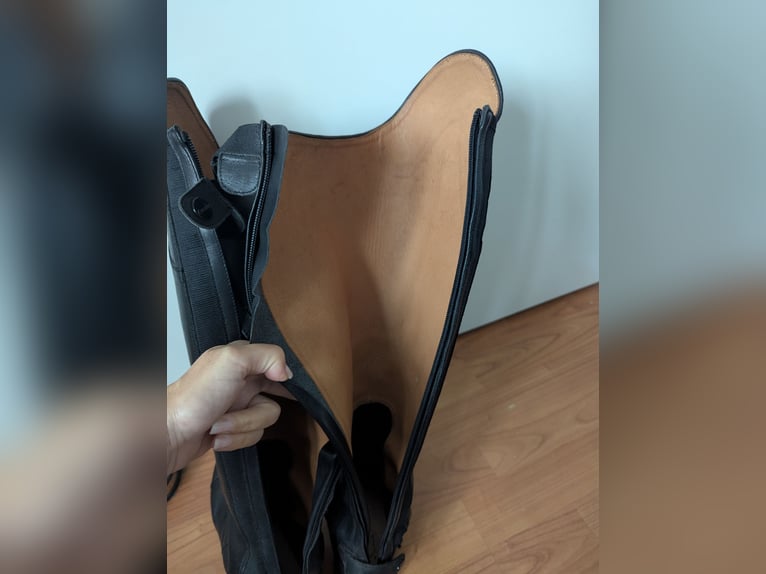 Schwarze Loesdau Reitstiefel Modell Campinas aus Leder
