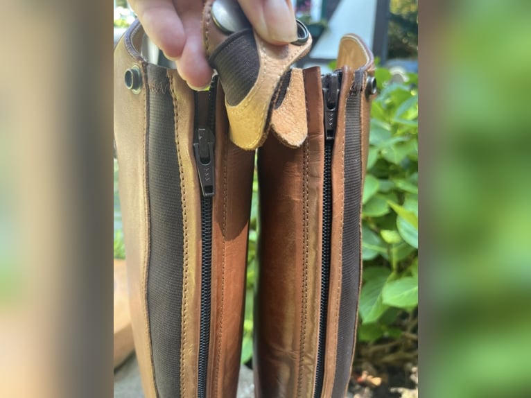 Wunderschöne Busse Reitstiefel „Laval“ in Cognac – Gr. 40