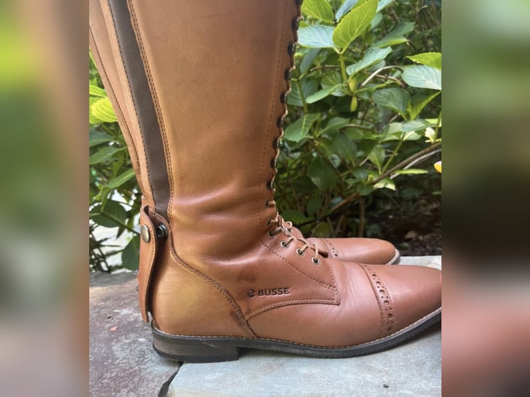 Wunderschöne Busse Reitstiefel „Laval“ in Cognac – Gr. 40