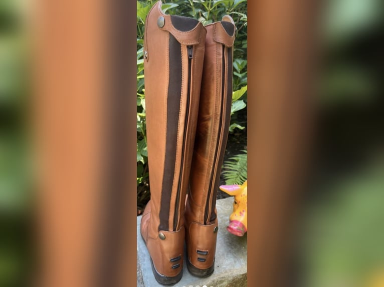 Wunderschöne Busse Reitstiefel „Laval“ in Cognac – Gr. 40