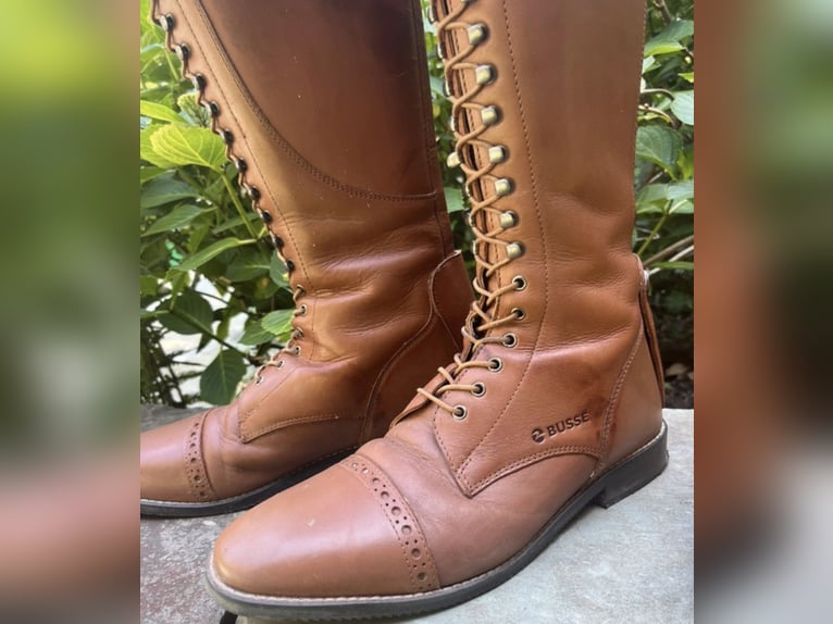 Wunderschöne Busse Reitstiefel „Laval“ in Cognac – Gr. 40