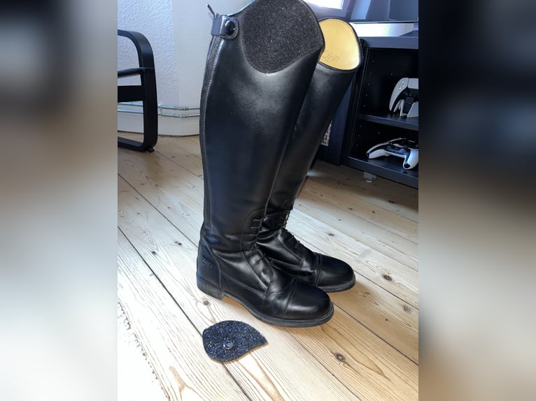 Reitstiefel QHP Schwarz 