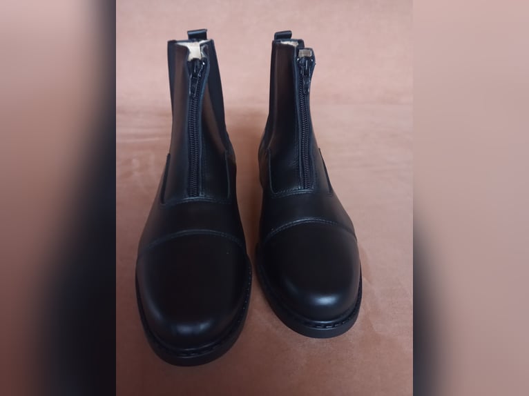 Reitstiefeletten Glattleder schwarz Größe 39 neu!