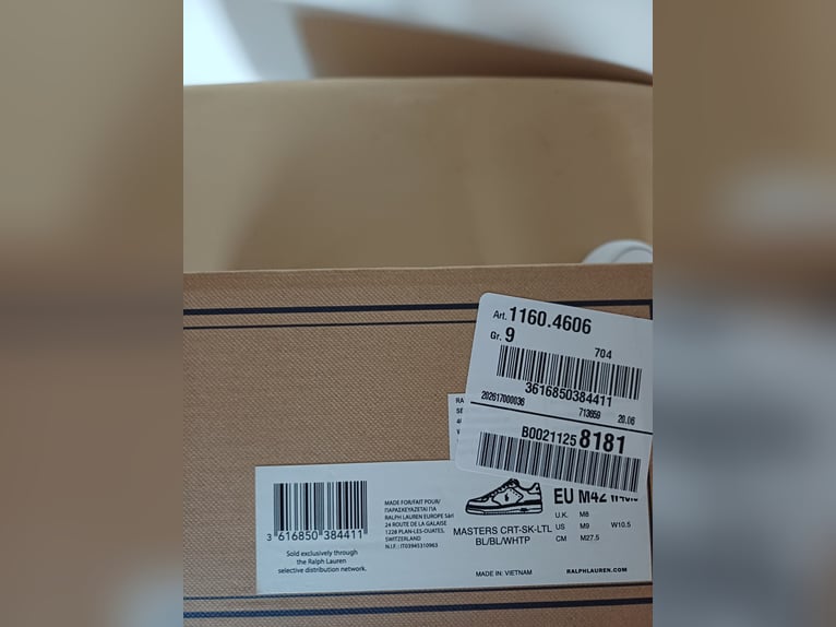 Super schicke POLO RALPH LAUREN Sneaker. "MASTERS COURT". Größe 42. Wie Neu!! Im Originalkarton!