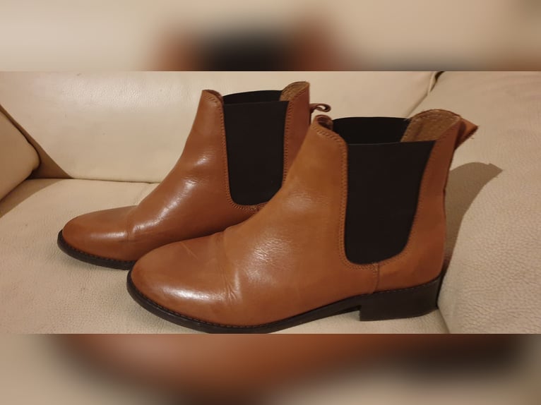 Tolle rehbraune Jodhpur ; Chelsea stiefeletten-auch alltagstauglich, fast neu -Gr. 40