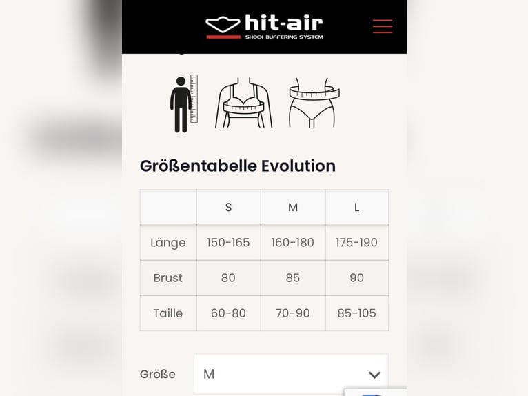Hit Air Airbag Reitweste Sicherheitsweste Springweste Airbagweste 