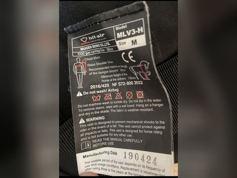 Sicherheitsweste Hit Air Airbag Weste Reitweste Springweste Airbagweste