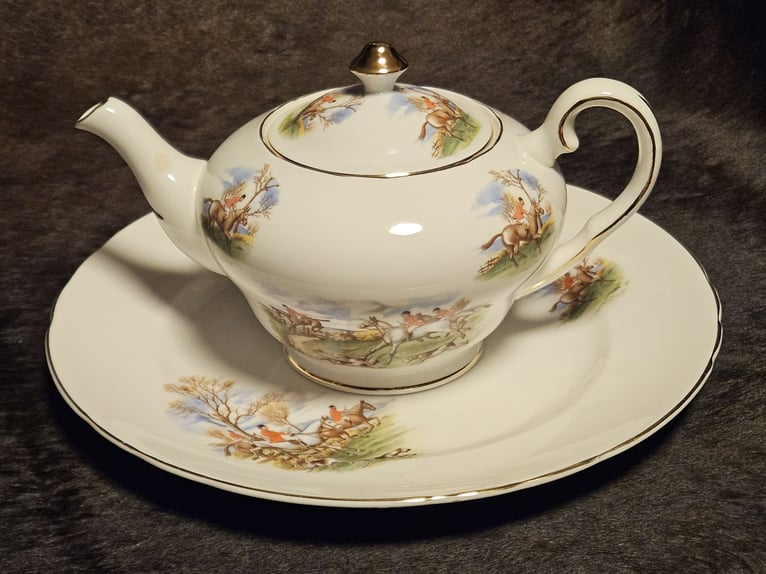 Porzellan Service - "Parforce-Jagd" - Teeservice Regency - 22-tlg