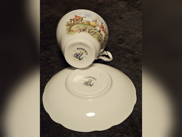Porzellan Service - "Parforce-Jagd" - Teeservice Regency - 22-tlg