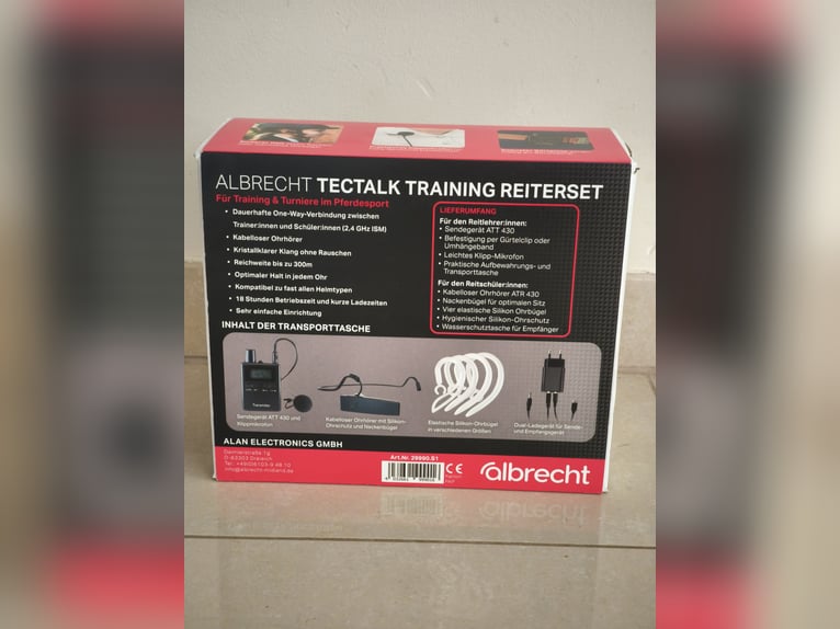 Tectalk Training Reiterset. Headset ähnlich Ceecoach/ Whis.nl