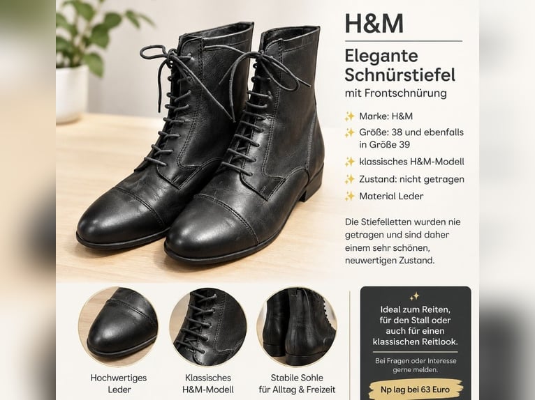 HKM Reitstiefeletten Größe 38 ungetragen