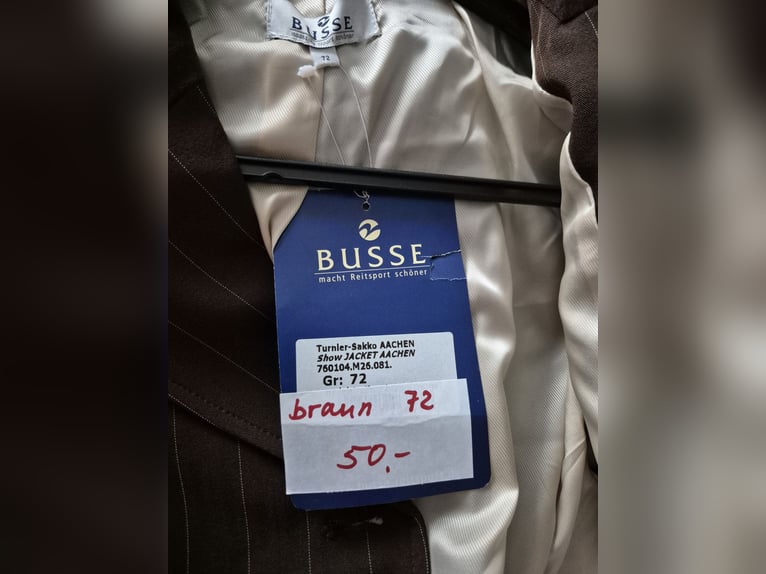 Sakko Jackett Busse  "Aachen" braun Gr. 72 (36 lang)