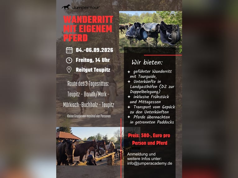 Wanderritt mit eigenem Pferd