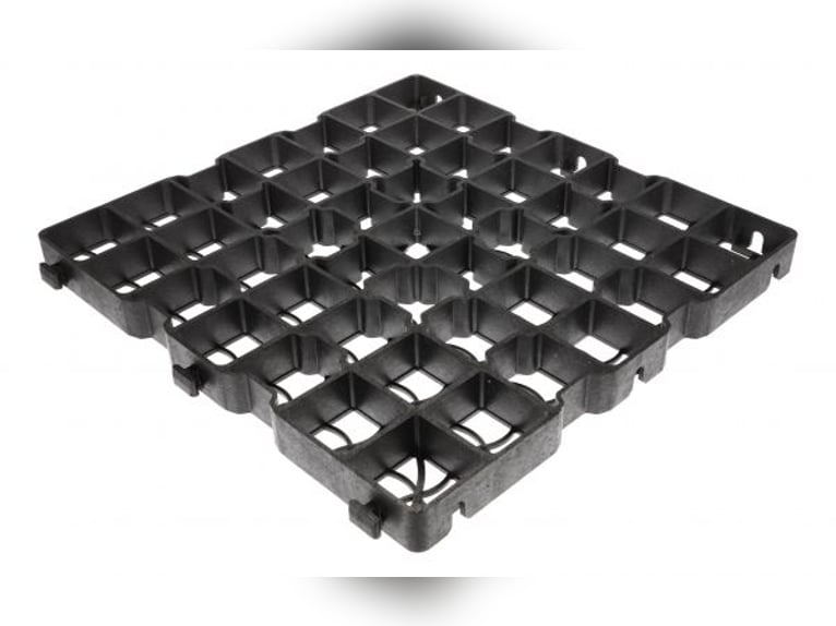 55m² 40LG Paddockplatten Schwarz 50 x 50 x 4cm