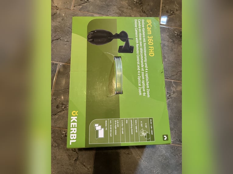 Neue Überwachungskamera Firma Kerbl 360 grad