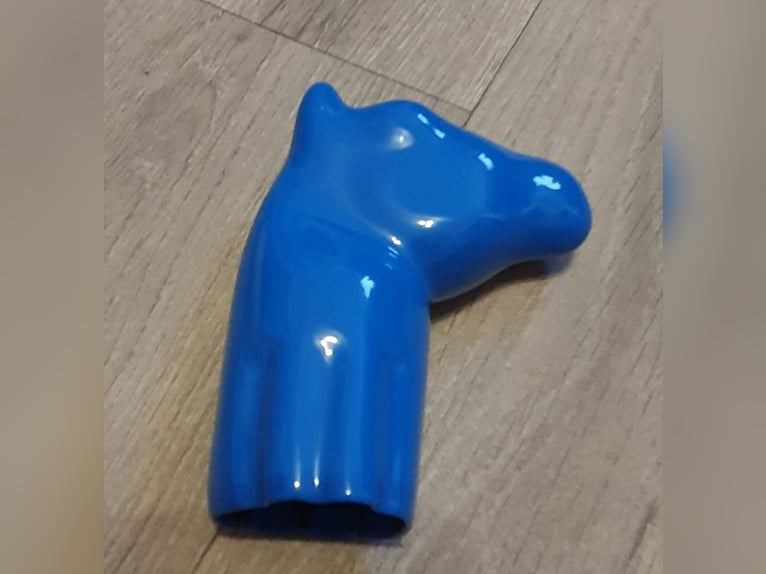 Pferdekopf für Anhängerkupplung blau
