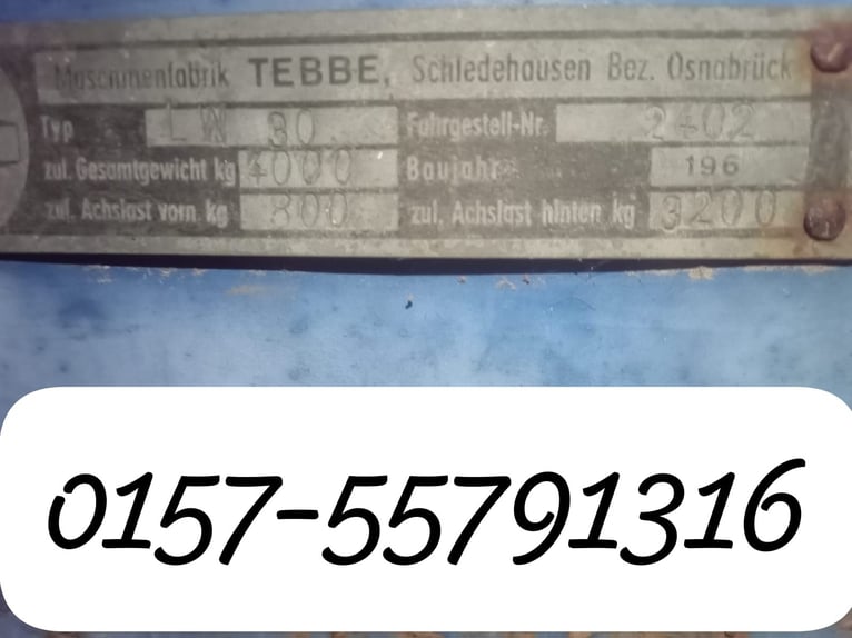 Tebbe LW 30 - defekter Heuwagen LAdewagen