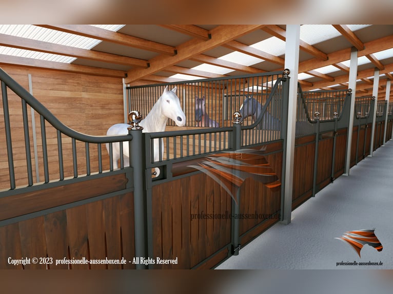 Innenbox für Pferd: Hochwertige Frontwand, Boxenfront und komplette Pferdebox