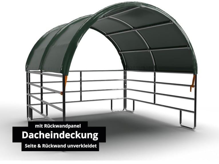 Aktion mit 900g/m2  Plane - Weidezelt, Weideunterstand, Lagerzelt, Zelt, Unterstand, Koppel