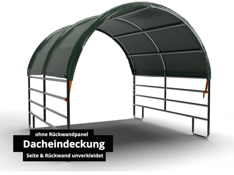 Aktion mit 900g/m2  Plane - Weidezelt, Weideunterstand, Lagerzelt, Zelt, Unterstand, Koppel