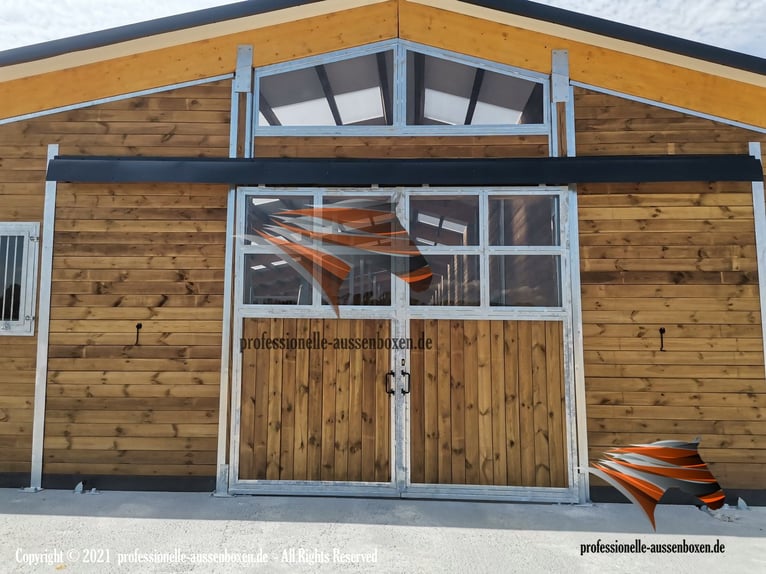 AMERICAN BARN – TOP Stallbau: Pferdestall, Außenboxen, Pferdeboxen, Offenstall und Weidehütten