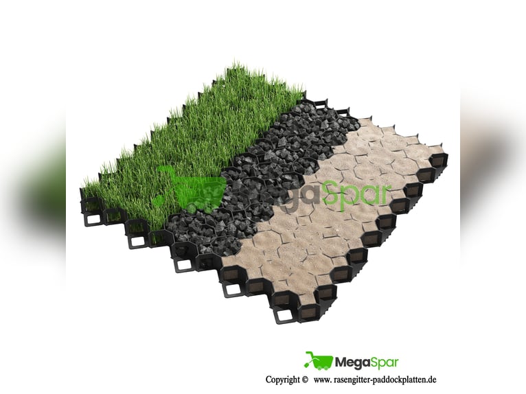 Rasengitter & Kieswaben: Bodengitter, Paddockplatten, Kiesgitter und Gartenmatten – Parkplatzgitter