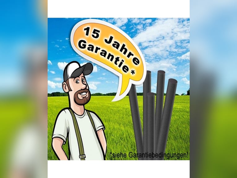 Recyclingpfähle, 10 x 230 cm, Zaunpfähle, Koppelpfosten, Freihaus