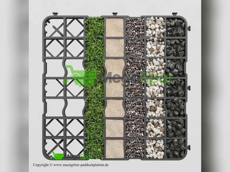 Robuste Paddockplatten | Rasengitter und Bodengitter, Kiesgitter, Paddockgitter & Paddockmatten