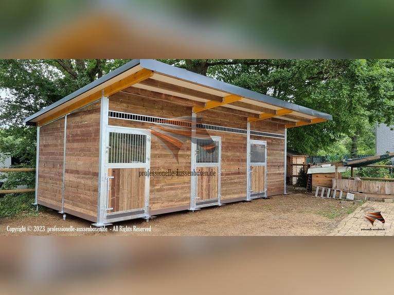 Stallbau & Pferdestall bauen - Außenboxen und Pferdebox für Pferde - Unterstand