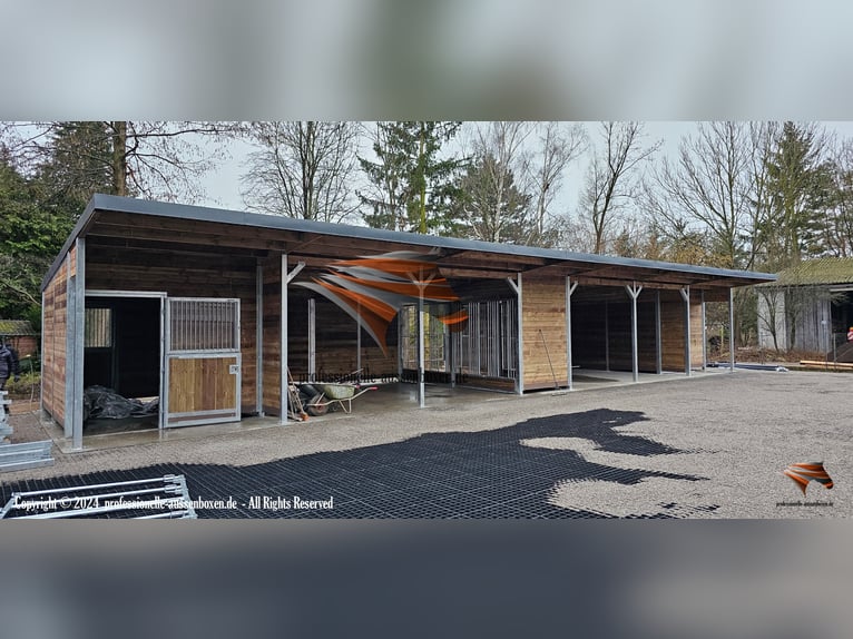 Stallungen für Pferde: Pferdestall, Außenboxen & Pferdeboxen und Offenstall, Weidehütten, Unterstand