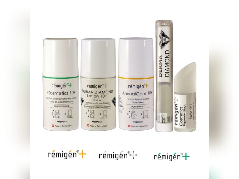remigen+ AnimalCare 10+ | Lotion | Schweizer Hautpflege für Pferde, Hunde,  Katzen | Wunden | Narben