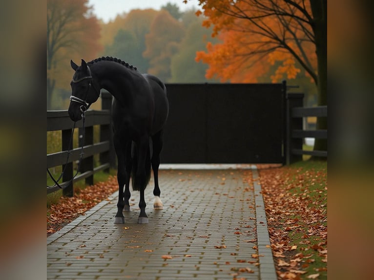 KWPN Merrie 7 Jaar 170 cm Zwart in Helv&#xE9;cia