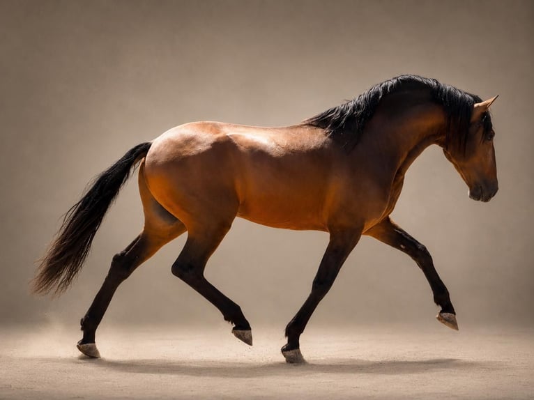 Lusitano Mix Hengst 3 Jaar 160 cm Bruin in Navas Del Madroño