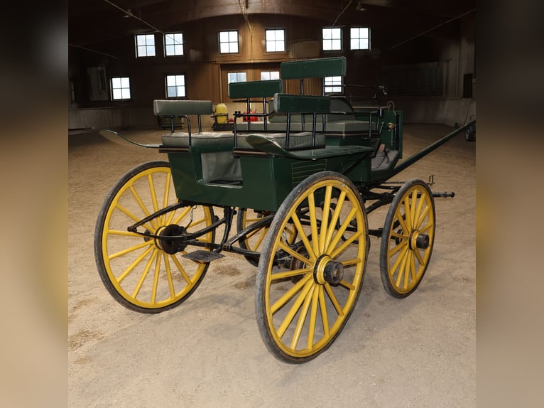 Schwere Wagonette Kutsche E. Wiez Zweispänner Scheibenbremsen