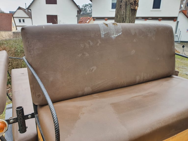 Wagonette / treningowy wóz konny – 4-kołowa hamulcowa bębnowa, rozstaw kół 1,40 m, opony pneumatyczn