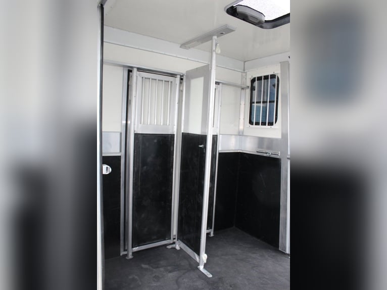 Przyczepa dla koni z dwoma rampami, nowy model, transporter dla ogierów i koni, specjalny model cięż