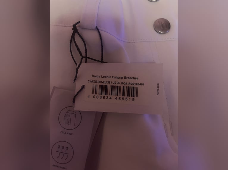 Nowe bryczesy Leonie horze białe konkursowe