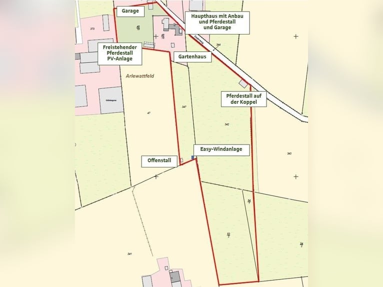 Paradies für Pferdeliebhaber: Reetdachanwesen auf ca. 3,38 ha großen Grundstück mit Nebengebäuden
