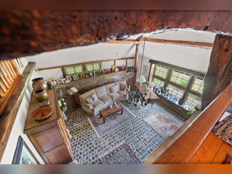 Zeitreise im Grünen: Historisches Bauernhaus mit Reetdach und kleinem Pferdestall in Monschau-Widdau