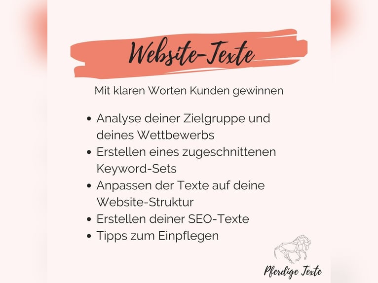 Die SEO-Texterin für dein Pferdebusiness - Websitetexte, Blogartikel, Korrekturlesen