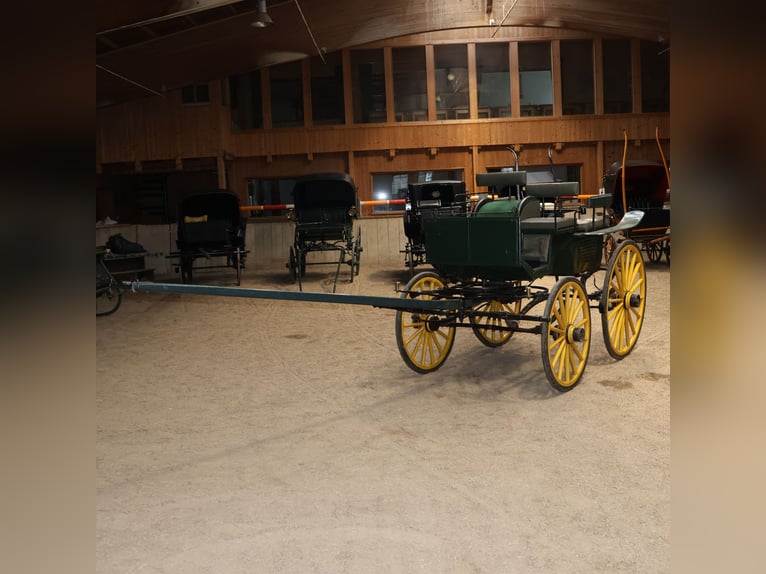 Schwere Wagonette Kutsche E. Wiez Zweispänner Scheibenbremsen