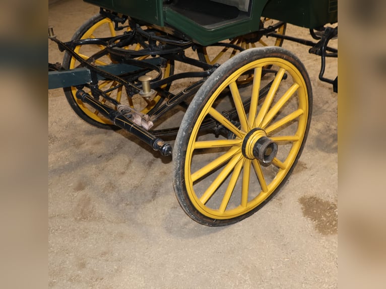 Schwere Wagonette Kutsche E. Wiez Zweispänner Scheibenbremsen