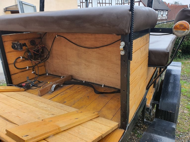 Vagonetta / Carretto da allenamento – freno a tamburo a 4 ruote, passo di 1,40 m, pneumatici aerei