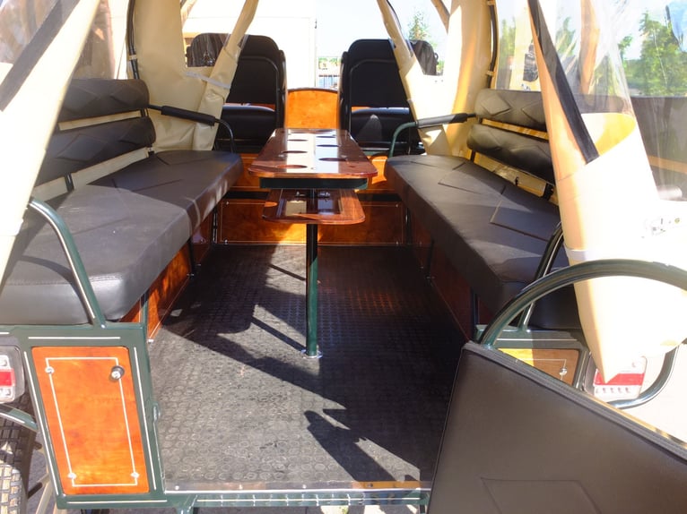 Nuovo carro trainato con panche da 2 metri
