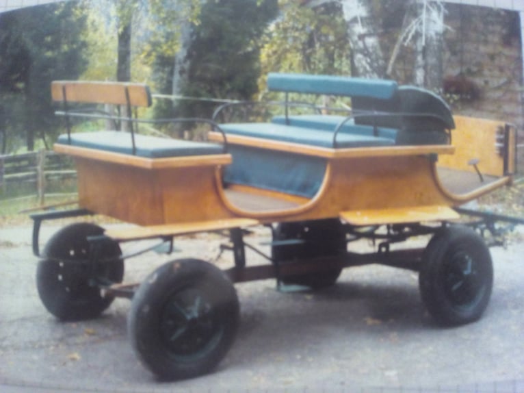 Bellissima carrozza a due posti per pony