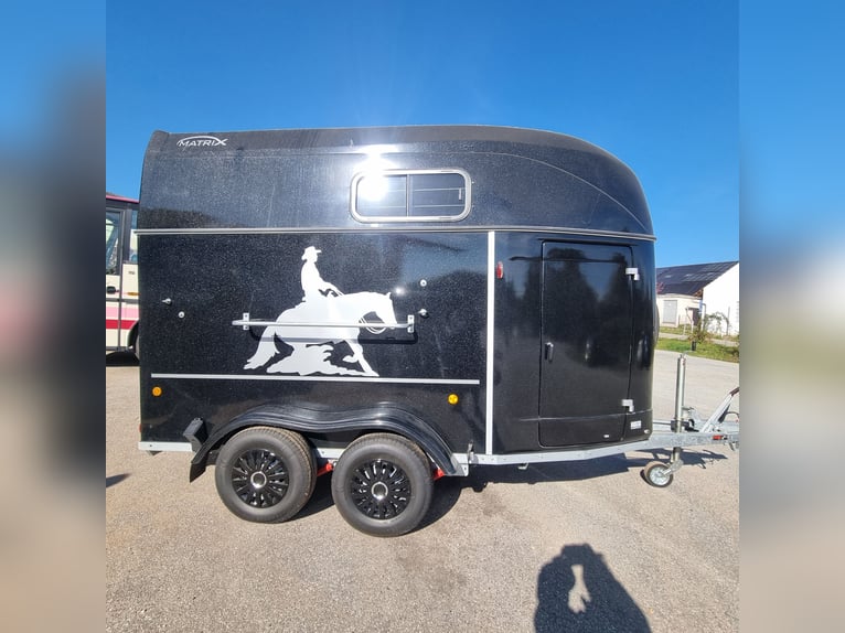 Carrozza per trasporto di due cavalli in poliestere completo MatriX 2