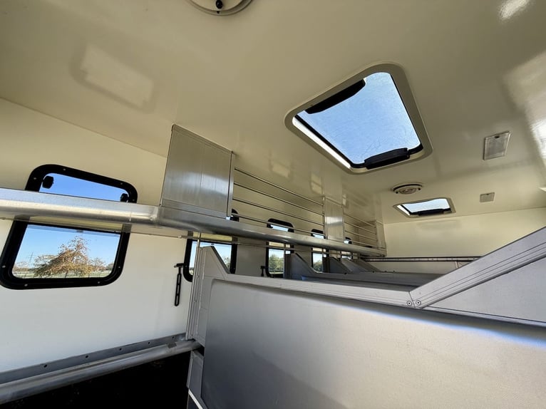 MAN 15.280 Gimmel Trasporto Cavalli con Alloggio, WC e Doccia, Furgone per 5 Cavalli, Casella da Tor