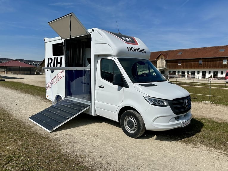 Mercedes-Benz 419 Sprinter 2-Box Stall Transporter RJH Sport 3,5 t camion